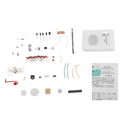 Elprico Am/FM Radio Kit de Bricolaje, Kit de Bricolaje de Radio de Banda Dual CF210SP Kit de Montaje Electrónico de Radio FM 76-108MHz Am 525-1605KHz