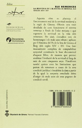 Els remences: La senyoria de lAlmoina de Girona als segles XIV i XV (BHR (Biblioteca d'Història Rural))