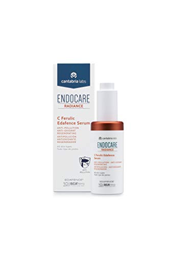 Endocare Radiance C Ferulic Edafence - Sérum Antipolución y Antioxidante con Vitamina C y Ácido Ferúlico, Rápida Absorción, para Todo Tipo de Piel, 30 ml