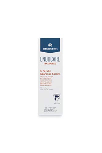 Endocare Radiance C Ferulic Edafence - Sérum Antipolución y Antioxidante con Vitamina C y Ácido Ferúlico, Rápida Absorción, para Todo Tipo de Piel, 30 ml