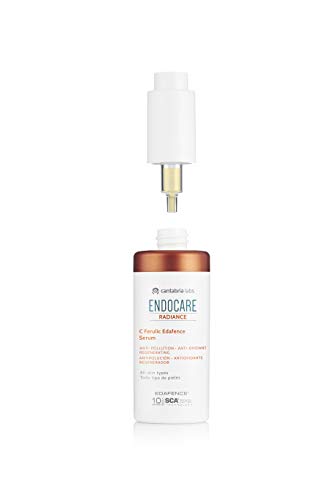 Endocare Radiance C Ferulic Edafence - Sérum Antipolución y Antioxidante con Vitamina C y Ácido Ferúlico, Rápida Absorción, para Todo Tipo de Piel, 30 ml