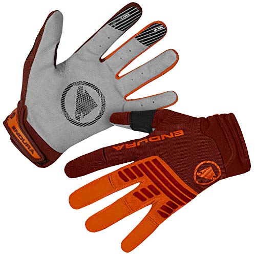 Endura SingleTrack - Guantes de ciclismo para bicicleta de montaña (talla XL), color naranja