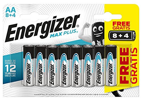 Energizer MAX PLUS - Pack de 8+4 Pilas alcalinas MAX Plus AA / LR6