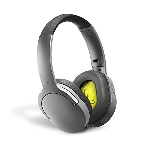 Energy Sistem Headphones BT Travel 5 ANC (Active Noise Cancelling, Bluetooth, Voice Assistant, Control Talk, Foldable, Extended Battery) - Gris
