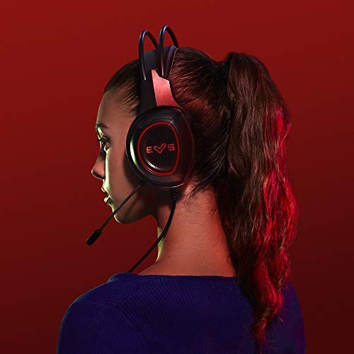 Energy Sistem Headphones ESG 2 Laser (Auriculares, LED Light, Boom Mic, Self-Adjusting Headband, Gaming)