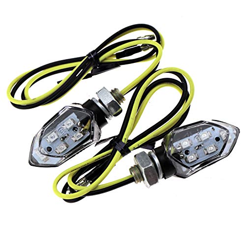 ENET 4 x 5 SMD LED mini señales de giro para motocicleta intermitentes ámbar intermitentes
