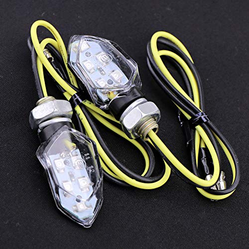 ENET 4 x 5 SMD LED mini señales de giro para motocicleta intermitentes ámbar intermitentes