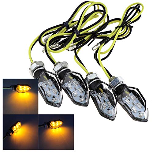 ENET 4 x 5 SMD LED mini señales de giro para motocicleta intermitentes ámbar intermitentes