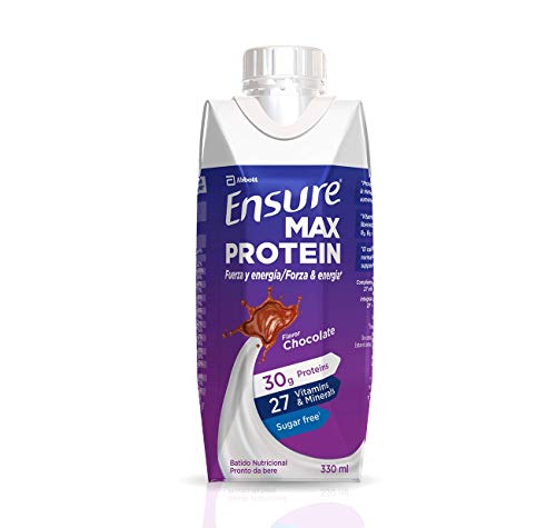 Ensure Max Protein - Alto contenido en proteínas, batido nutricional, sabor a chocolate - Pack 8 x 330 ml