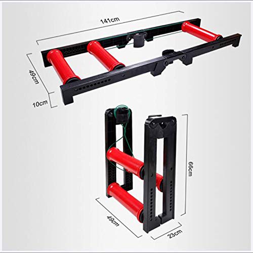 Entrenador de ciclismo para interiores, Rodillos para bicicletas, soporte para rodillos de entrenamiento turbo para bicicletas, soporte para montar en interiores, plegable rápido para 20-29 pulgadas