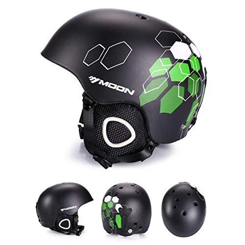 EnzoDate Último Casco de esquí Ligero, Casco de Snowboard para Hombres, Mujeres con Orejeras Desmontables para Regular la Temperatura Corporal