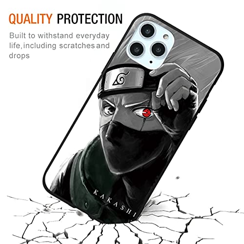 Eouine [2 Piezas] Fundas para Samsung Galaxy A8 2018 5,6",Anti Golpes Suave TPU Silicona Carcasa con Naruto-Manga Anime Ninja Patrón Antichoque Protectora Case Compatible con Samsung A8 2018, 01