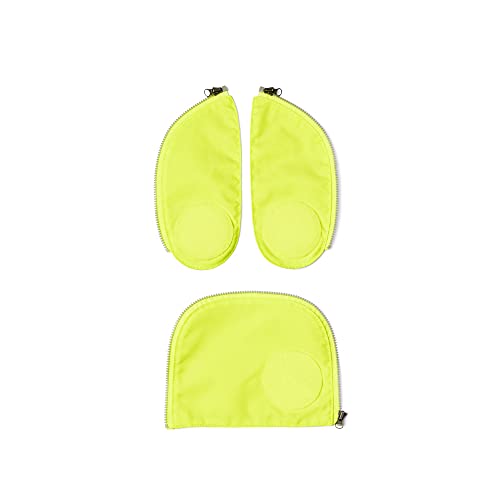 ergobag Pack Cubo Light Safety Set with Reflective Stripes (3-pcs.) Sistema de Seguridad, Juventud Unisex, Yellow (Amarillo), Talla Única