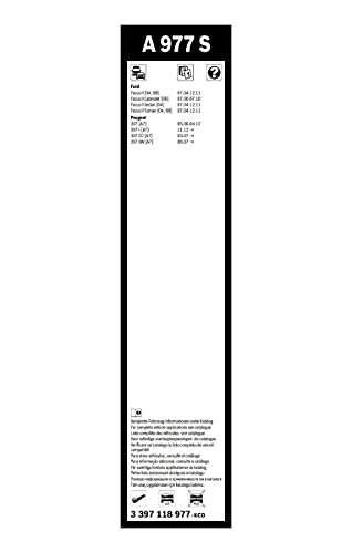 Escobilla limpiaparabrisas Bosch Aerotwin A977S, Longitud: 650mm/425mm – 1 juego para el parabrisas (frontal)