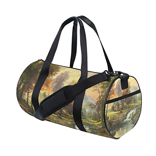 Eslifey Dorset Village Landscape Fitness - Bolsa de deporte para hombre y mujer