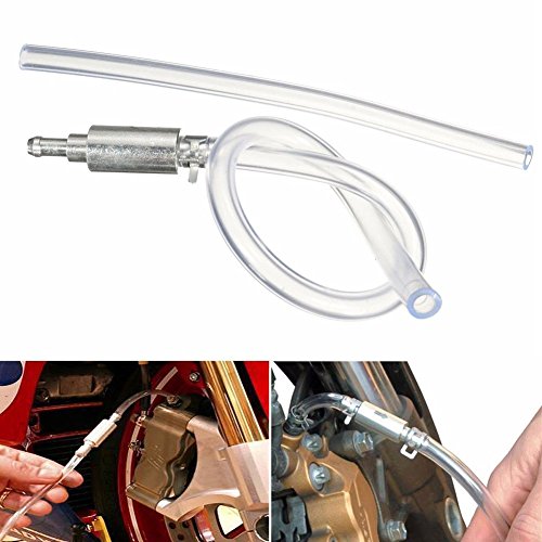 Espeedy Tubo Moto de la motocicleta Moto del coche Bomba de freno Embrague Tubo de escape Kit de herramientas Válvula de un solo canal y tubo