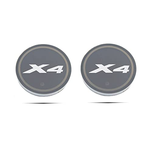 Estera del portavasos del Coche Topo de la montaña de la Taza de Agua del Coche Luminoso 7 Color USB Cargar el Logotipo del Coche LED Atmósfera Light Compatible con B-M-W X4 F26 G02