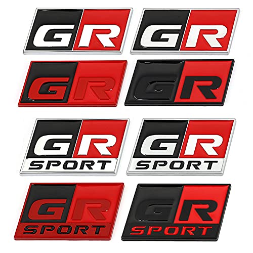 Etiqueta engomada del Coche GR Sport Logo Calcomanía Rejilla Delantera del capó, para Toyota HV Yaris GRMN RZ RC RS Prius GR Sport Lexus Harrier GR Logo Sticker