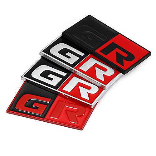 Etiqueta engomada del Coche GR Sport Logo Calcomanía Rejilla Delantera del capó, para Toyota HV Yaris GRMN RZ RC RS Prius GR Sport Lexus Harrier GR Logo Sticker