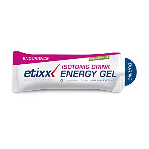 ETIXX isotonic Energy Gel Sabor Manzana 12ud, Negro, Normal