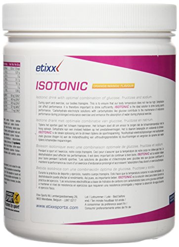 Etixx Isotonic Orange / Mango, Sabor a Naranja y Mango - 1000 gr