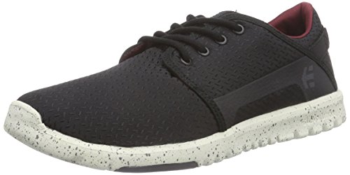 Etnies Scott - Zapatillas de Interior para Hombre, Negro, Blanco y Gris, 37 EU