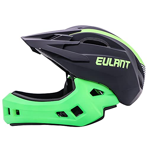 EULANT Niños Cascos de Bicicleta Versión Actualizada Casco Integral con la Guardia de Barbilla para Niños Seguridad Protectora Casco Niños y Niñas para Balance Bike Scooter Patines