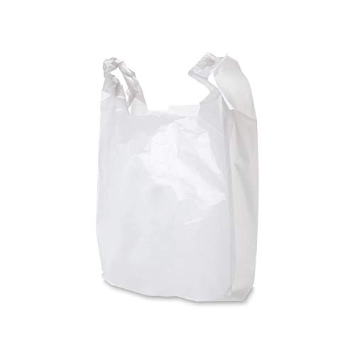 EUROXANTY® Bolsas de Plástico Tipo Camiseta | Alta resistencia | Reutilizables y Reciclables | Material Polietileno de Alta Densidad | Con Asas | Apta para Alimentos | 30 x 40 | 95/100 uds