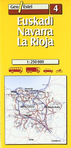 Euskadi-Navarra-La Rioja (Mapas de carreteras. Comunidades autónomas y regio)