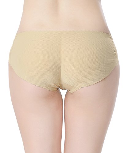 Everbellus Relleno Bragas Nalgas Push Up para Mujer Beige Medium