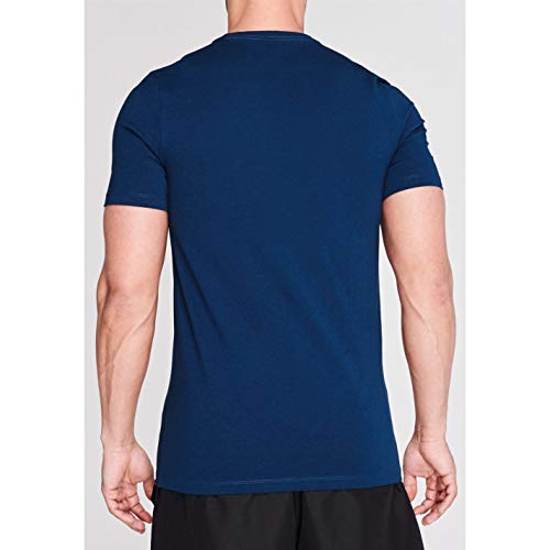 Everlast - Camiseta de cuello redondo para hombre, con estampado geométrico Azul azul XL