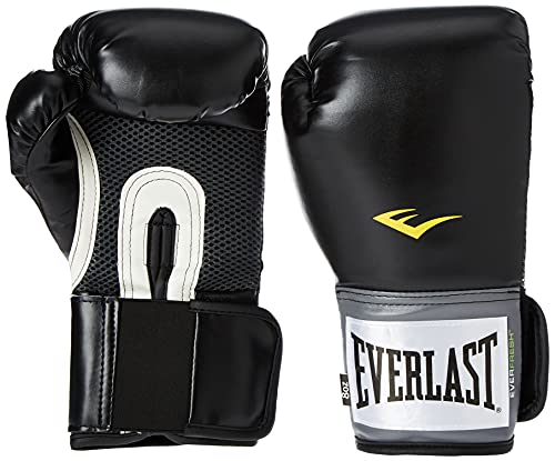 Everlast Hombre Elite Guantes De Entrenamiento Boxeo Negro/Gris 16oz