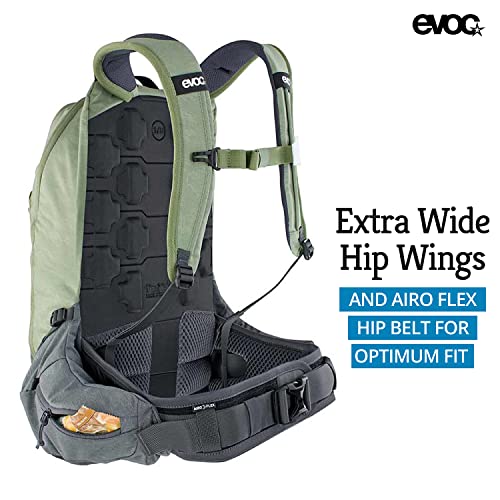 Evoc Trail Pro 16 - Bolsa para Bicicleta de montaña, Unisex, Color Verde Oliva y Gris