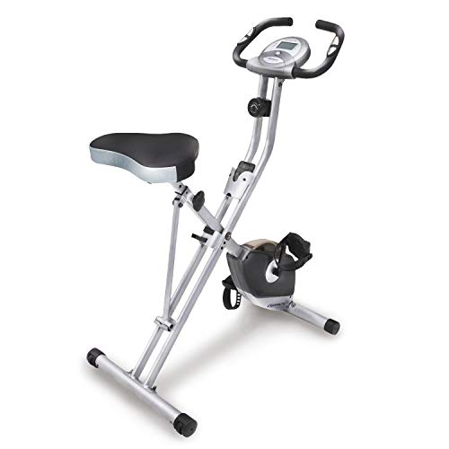 EXERPEUTIC Folding Magnetic Upright Bike with Pulse