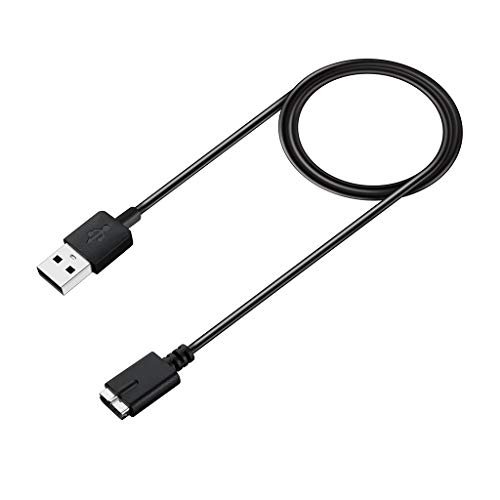 Exing Cable de carga USB de 1 m, color negro, cable de carga rápido para reloj Polar M430