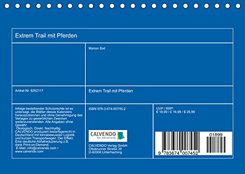 Extrem Trail mit Pferden (Tischkalender 2022 DIN A5 quer): Pferde sollen lernen sich selber einen Weg zu suchen. (Monatskalender, 14 Seiten )