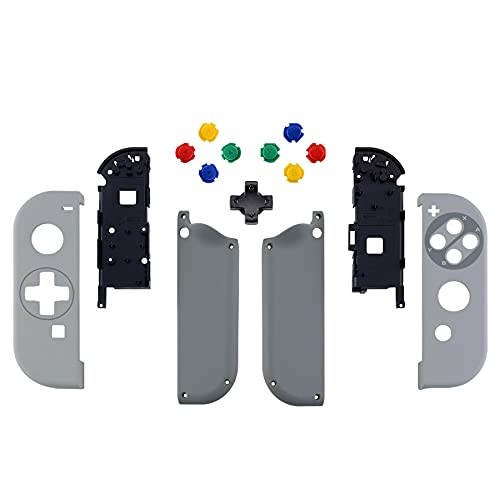 eXtremeRate Carcasa D-Pad Versión con ABXY Drecctión Botones para Nintendo Switch Joy-con OLED Funda de Agarre Reemplazo Shell para Nintendo Switch Joycons No Incluye Carcasa de Consola(SFC SNES EU)