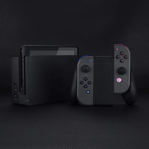 eXtremeRate DFS LED Botones Kit para Nintendo Switch Teclas de 7 Colores 9 Modos Control NS Joycon Botón de ABXY Gatillos Dirección Botones Luminosos para Joy-Con de Switch-No incluye Joycon(Símbolos)