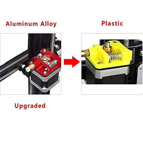 Extrusor Impresora 3D MK8 Extrusora Aleación de Aluminio con Tubo PTFE Muelles de Nivelación de Cama Engranaje de 40 Dientes para Series Ender 3 y CR10