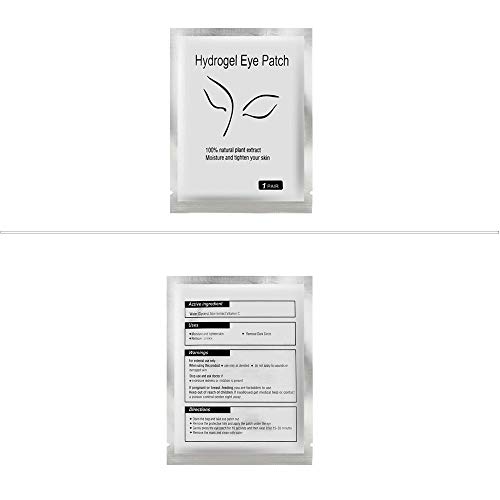 Eye Gel Pads,100 pares de Pestañas Lash Extension Pads Sin Pelusa, Eye Gel Parches Beauty Tool para Pro Salon Extensión individual de pestañas