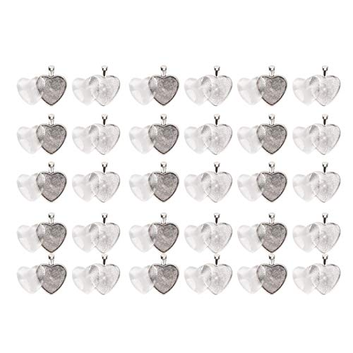 Fabricación de joyas de bricolaje en forma de corazón, para resina