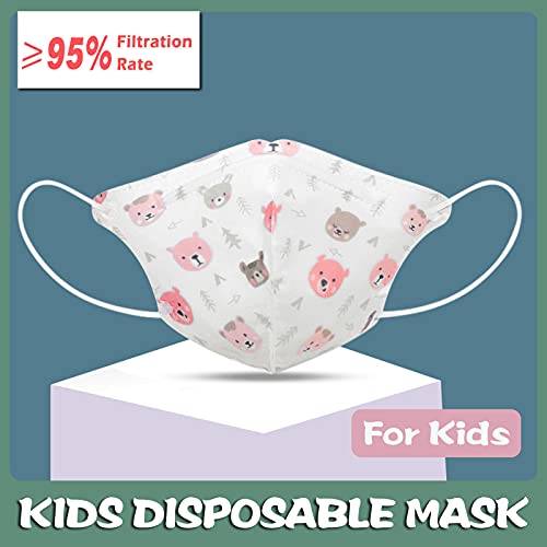 FACAIAFALO 10 Unidades Unisex Niños Desechables Infantil de Filtro de Elásticos Bufanda Moda Universal 5 Capa Elástico Earloop Neckerchief Chal Bandanas para 0-4 años (01#J)