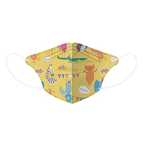 FACAIAFALO 50 Unidades Unisex Niños Desechables Infantil de Filtro de Elásticos Bufanda Moda Universal 5 Capa Elástico Earloop Neckerchief Chal Bandanas para 0-4 años