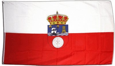 FahnenMax – Bandera España Cantabria + Gratis Pegatinas, Flaggenfritze – Bandera, Hissflagge 90 x 150 cm