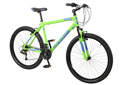Falcon Merlin Boys 26 Inch Front Suspension Mountain Bike Lime Green/Blue