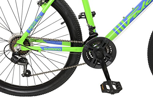 Falcon Merlin Boys 26 Inch Front Suspension Mountain Bike Lime Green/Blue