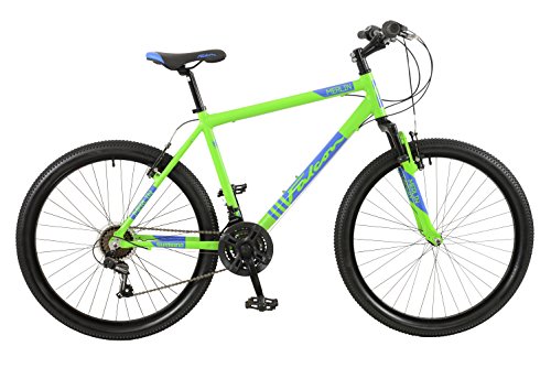 Falcon Merlin Boys 26 Inch Front Suspension Mountain Bike Lime Green/Blue