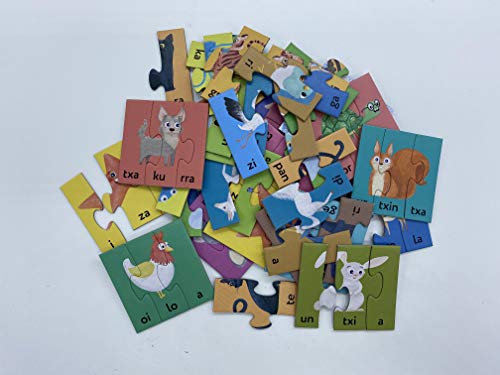 Falomir- Silaba Sibertigarriak. Juego de Mesa Educativo para Mejorar la lectoescritura. Puzle. (30033)