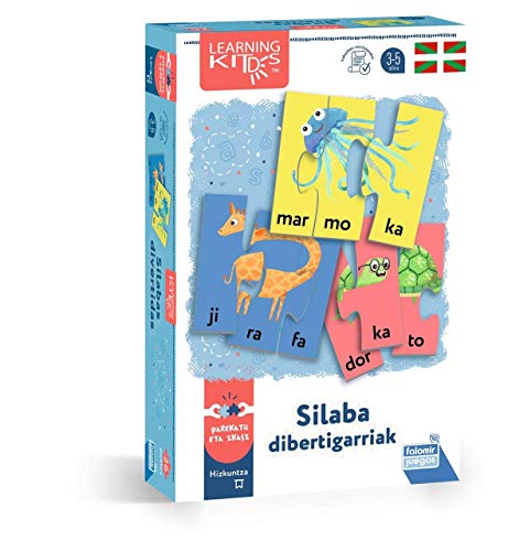Falomir- Silaba Sibertigarriak. Juego de Mesa Educativo para Mejorar la lectoescritura. Puzle. (30033)