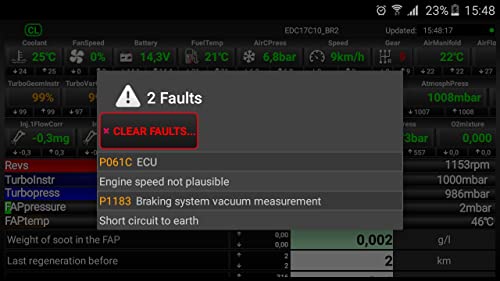 FAP Citroen/Peugeot ELM327 OBD2